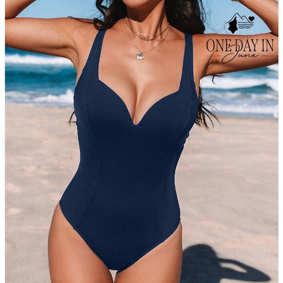 Cupshe Slim & Sculpt One Piece Swimsuit Size L - Picture 1 of 7